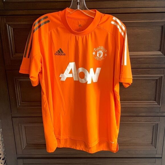 Manchester United Training Jersey Orange 2020 2021 - Picture 5 of 12